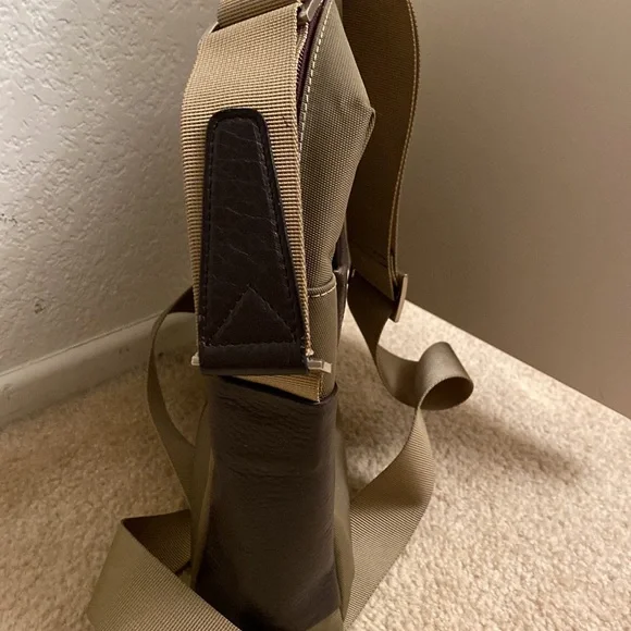 ThelebreParis Leather/ Nylon Hebrew Crossbody handbag